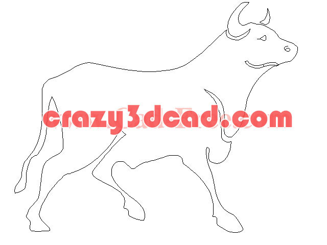 Cute animal CAD elevation
